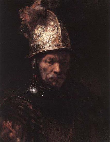 REMBRANDT Harmenszoon van Rijn Man in a Golden Helmet oil painting image